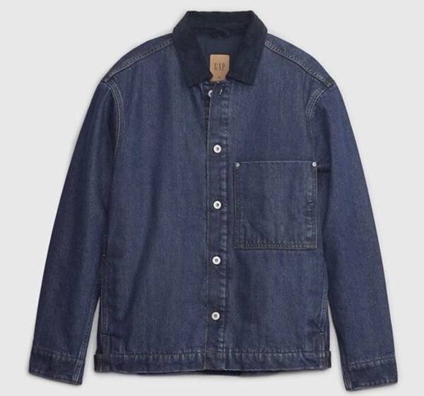 lined denim chore jacket