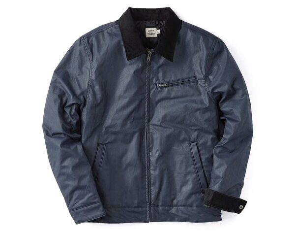 a waxed jacket with quilted lining