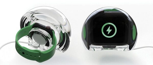 a device to transform apple watch to a bedside clock