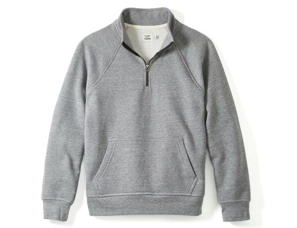 a quarter zip sweatshirt