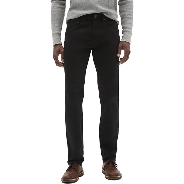 a man wearing slim fit jeans