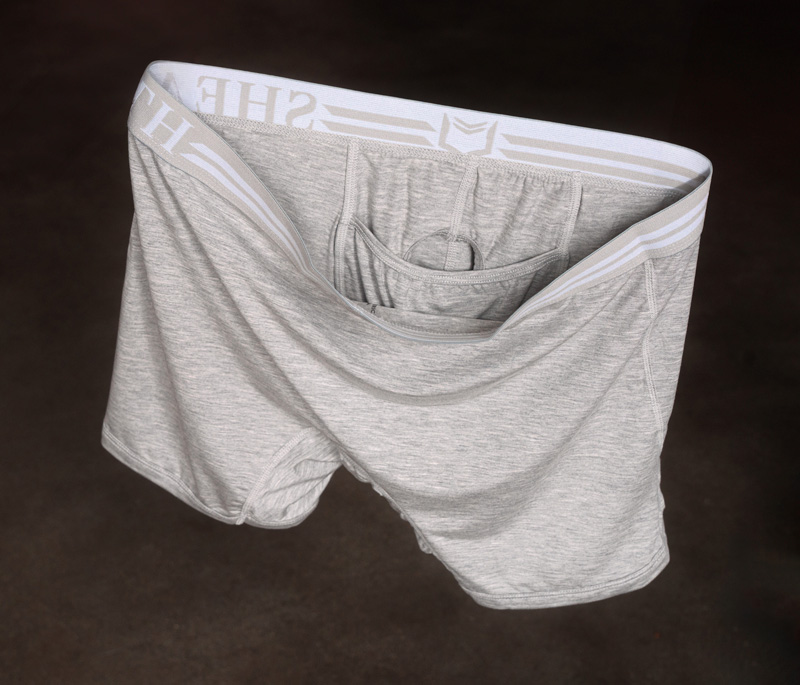 sheather boxer briefs with dual pouches