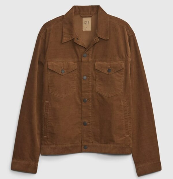 a corduroy jacket