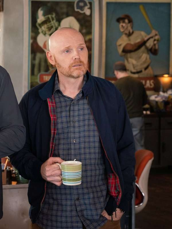 bill burr wearing a harrington jacket