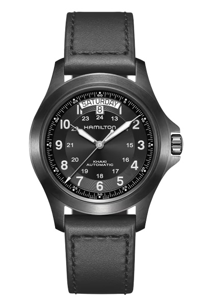 hamilton field watch black on black