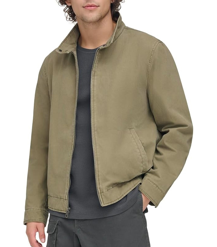 cotton canvas harrington jacket from levis