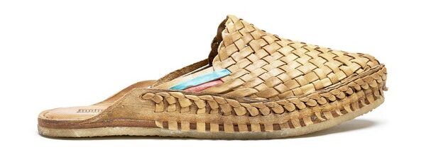 woven slip on sandals