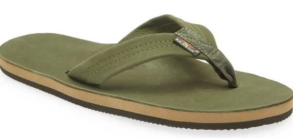 a leather thong style sandal