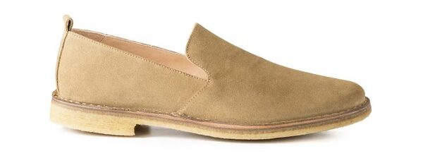 Nubuck crepe sole loafer shoe