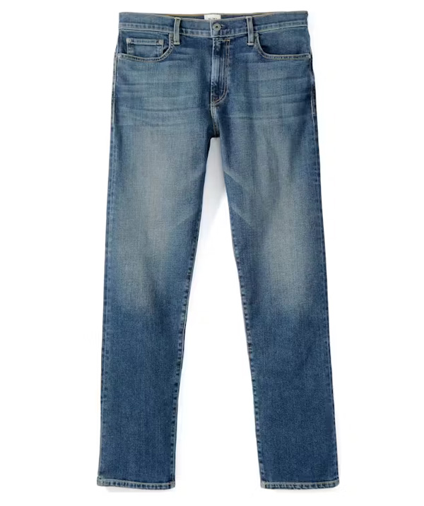 medium wash straight fit jeans from flint and tinder