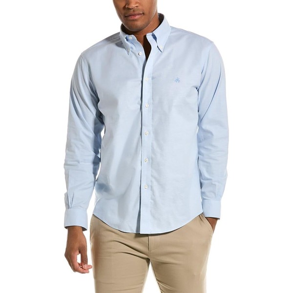 a long sleeve stretch oxford shirt