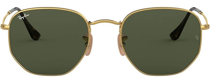 sunglasses with hexagonal shaped frames