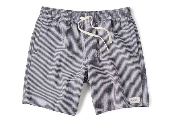 seersucker shorts with drawstring waist