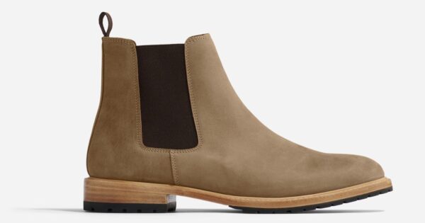 a leather chelsea style boot