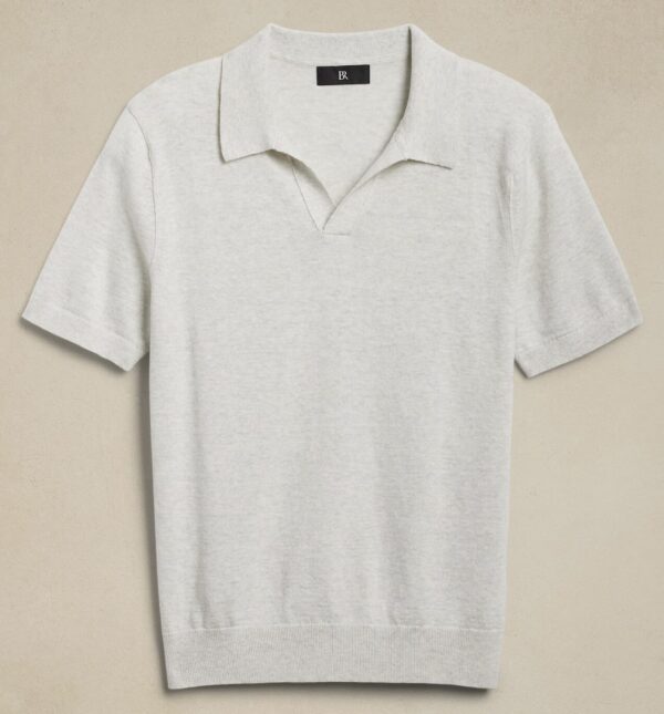 a short sleeve sweater polo