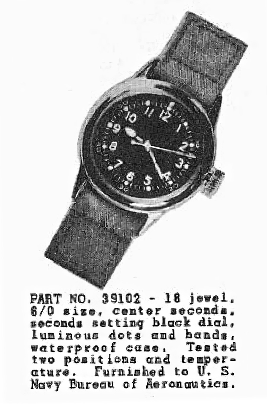 military diagram of a-11 watch