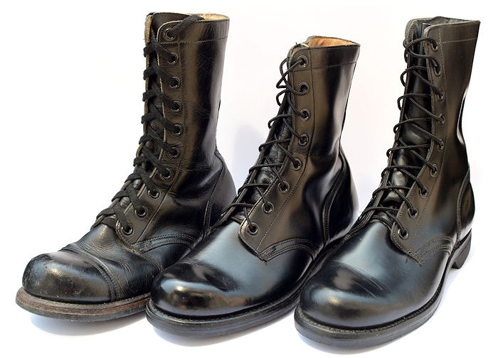 history of the first black combat boots