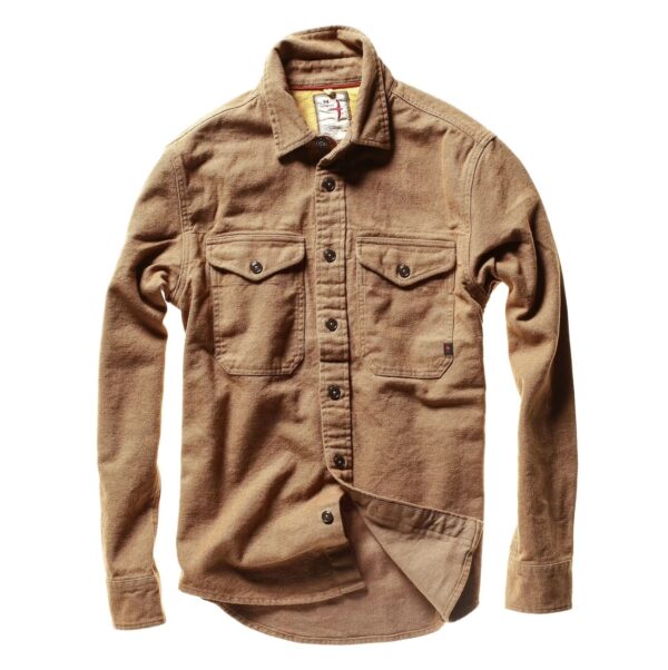 a long sleeve button down utility work shirt