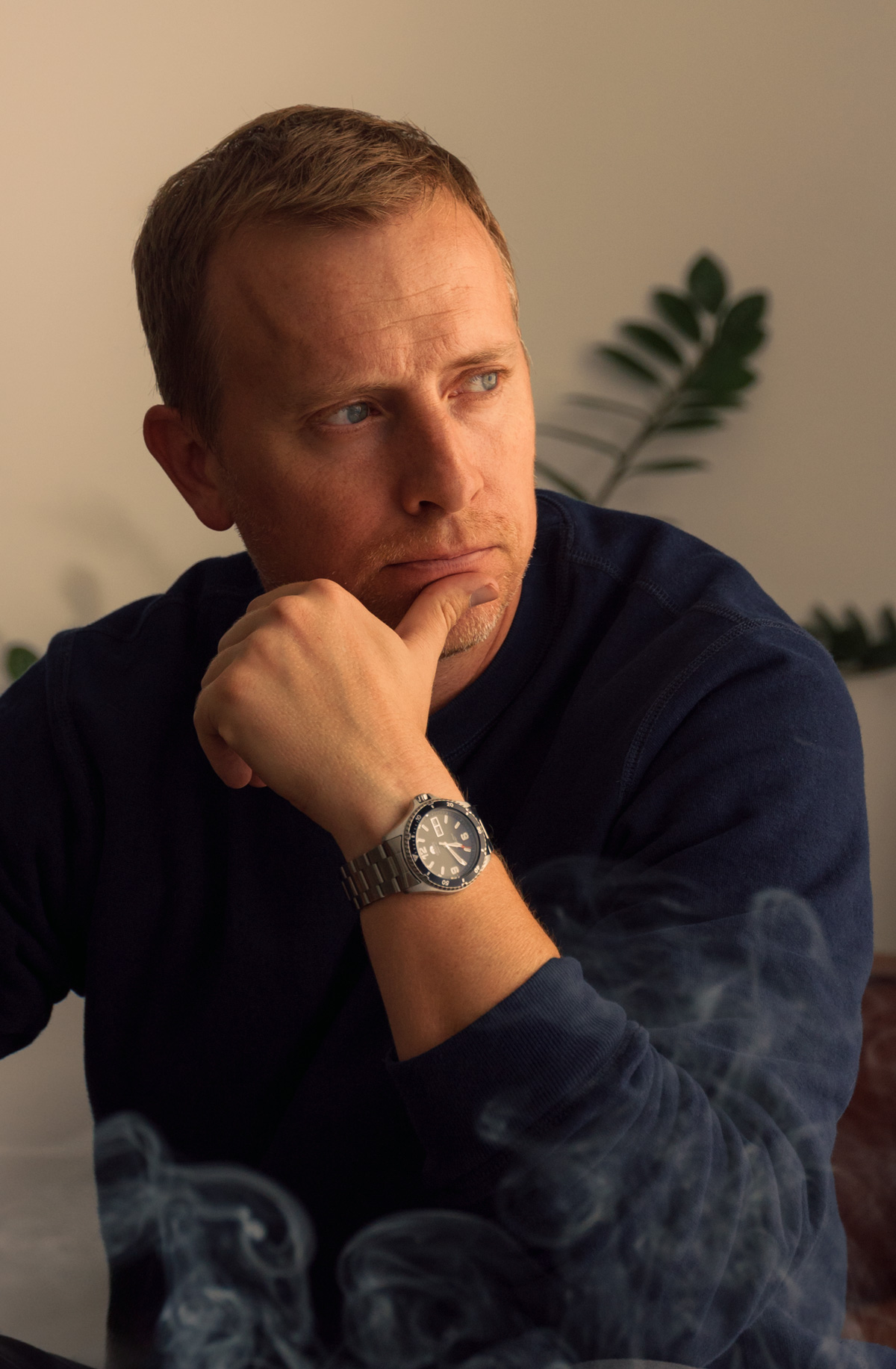 Andrew wearing orient watch