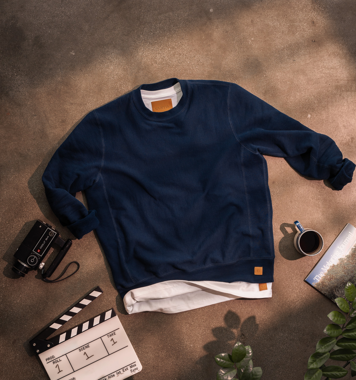 sweatshirt over white tshirt