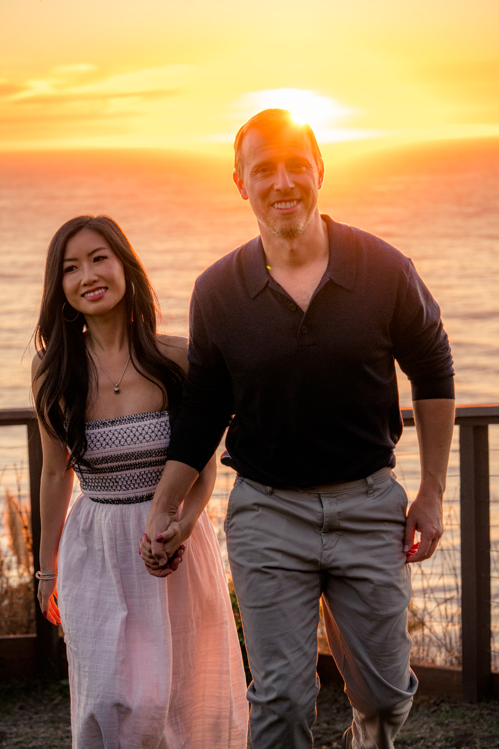 fall sweater polo outfit men - engagement photo outfit ideas