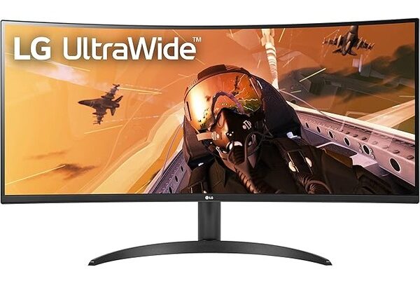 a 34 inch wide computer monitor