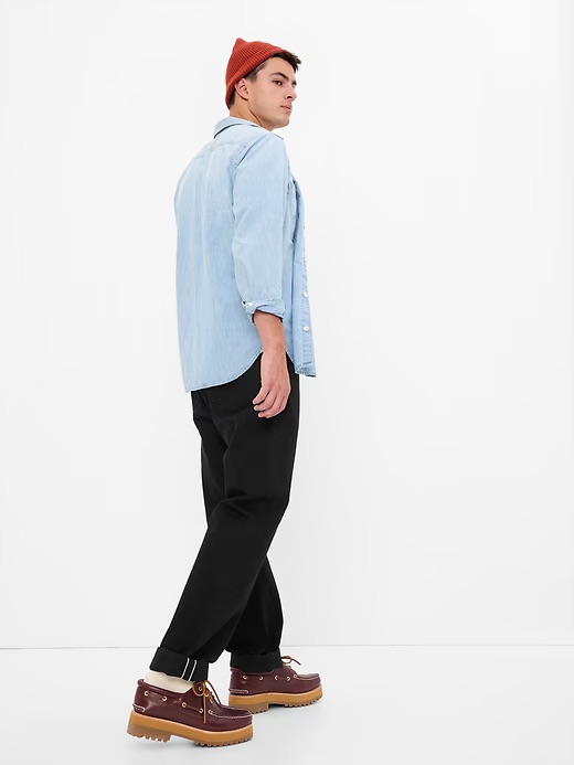 90s original straight fit selvedge jeans