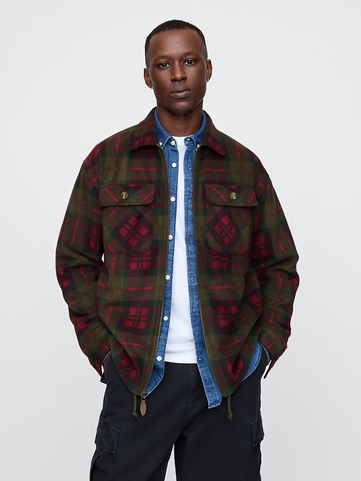 plaid shirt jacket