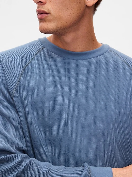 gap waffle knit raglan tshirt