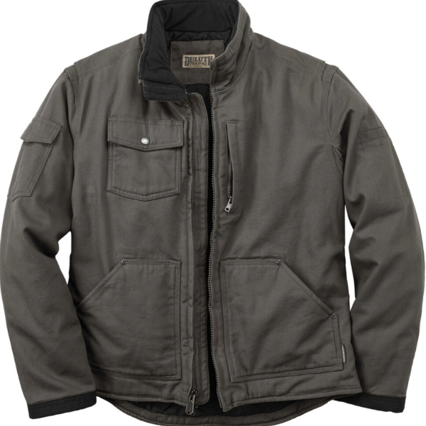 an insulated zip front jacket
