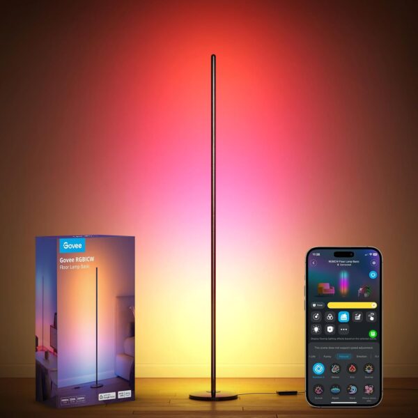 a color changing smart floor lamp