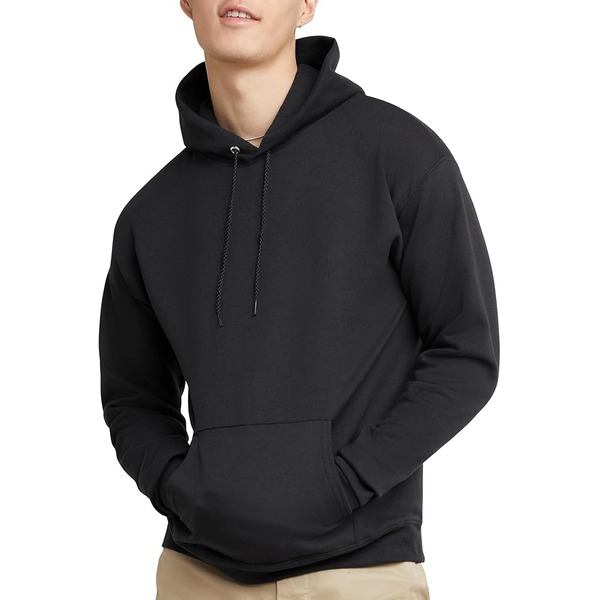 a man wearing a hoodie pullover sweatshirt