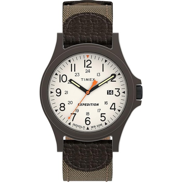 a timex watch with woven strap