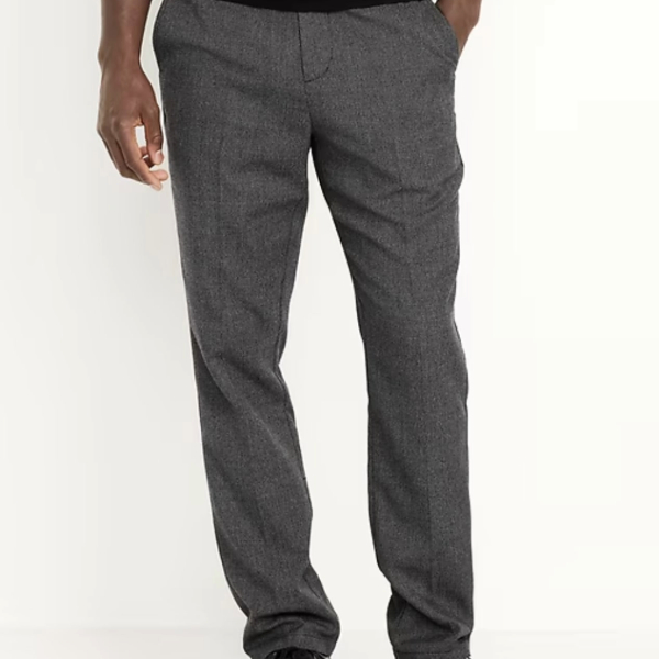 a man wearing dress trouser pants