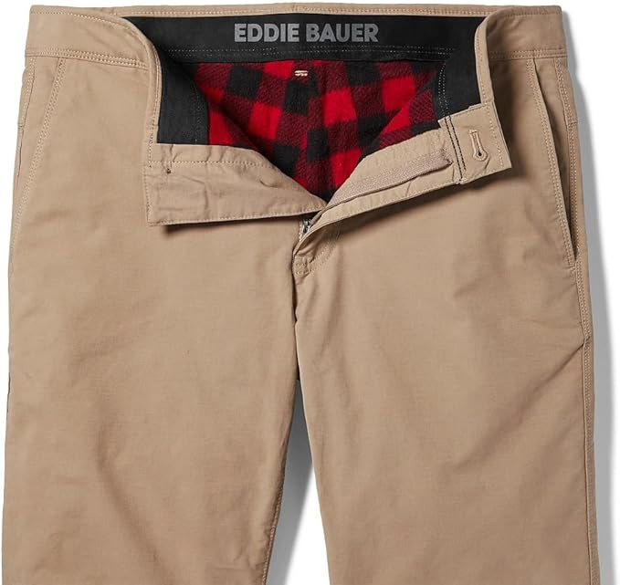 flannel lined chinos