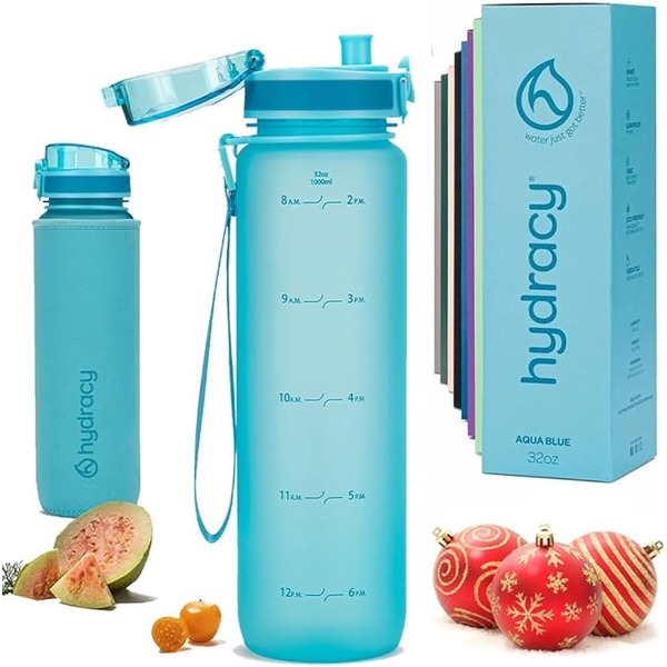 water bottle with time marker