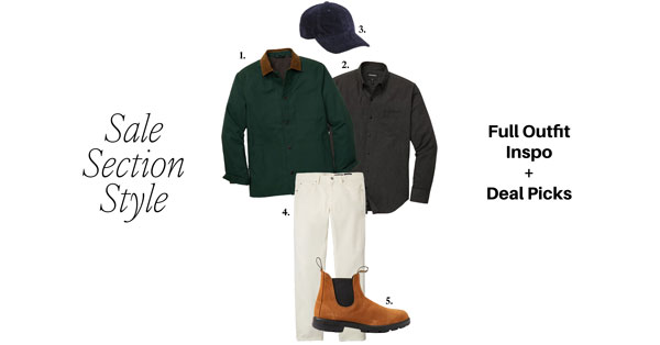 Sale Section Style: Full Outfit Inspo + 18 Deal Picks from J.Crew, Bonobos, and Huckberry