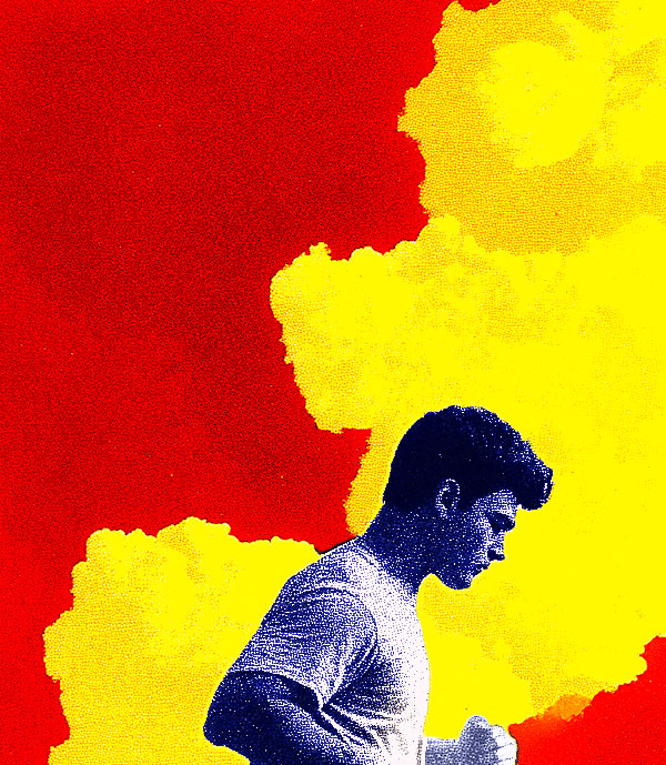 illustration of man running