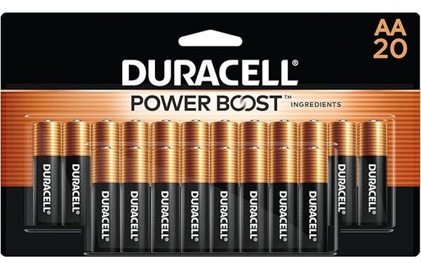 Duracell Coppertop AA Batteries with Power Boost Ingredients, 20 Count Pack
