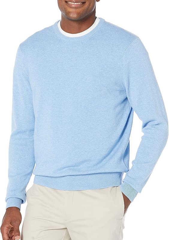 light blue sweater