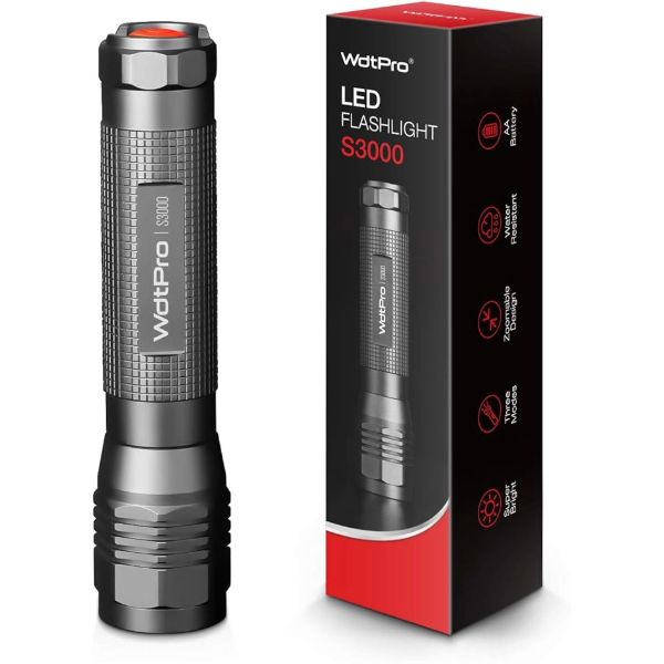 an LED high powered flashlight