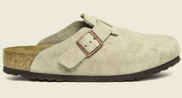 birkenstock boston suede clog shoe