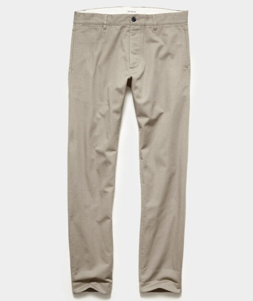 straight fit Japanese selvedge chino pants