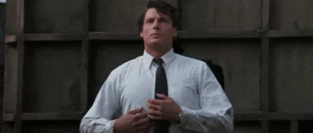 superman ripping open his shirt