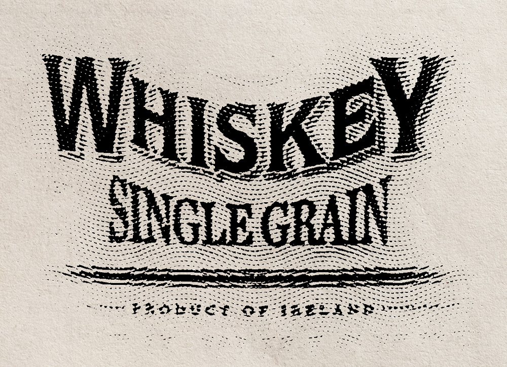 single grain on a whiskey label