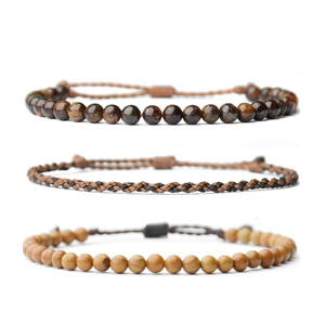 brown beaded bracelet