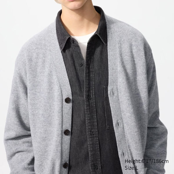 Uniqlo grey cardigan