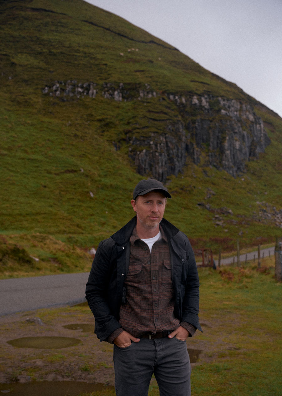 fgw_mcu men's fall outfit with black jacket and brown plaid shirt