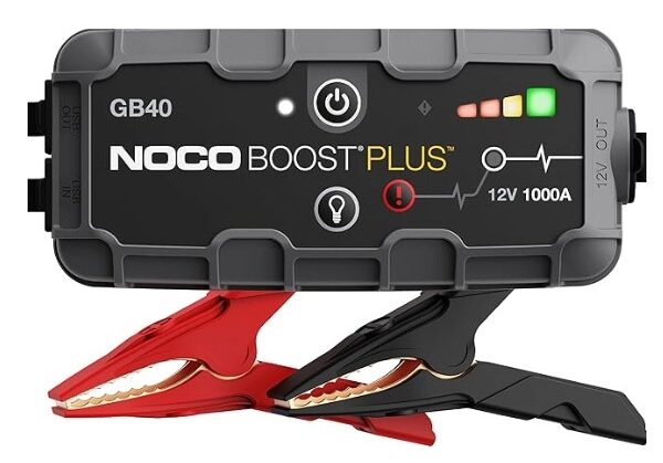 a NOCO Boost GB40 1000A UltraSafe Jump Starter