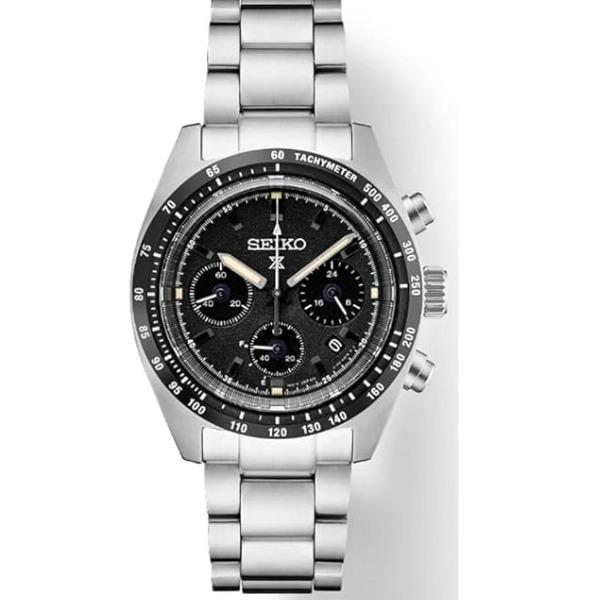 SEIKO Prospex Speedtimer Solar Chronograph Black Dial Men's Watch
